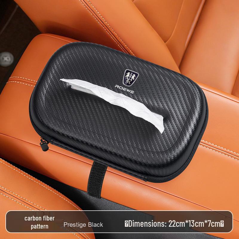 Boîte à mouchoirs de voiture compatible pour Xinrongwei D7/RX5/i5/RX8/RX9/RX3/Ei5 Tissus extractibles de console d'accoudoir