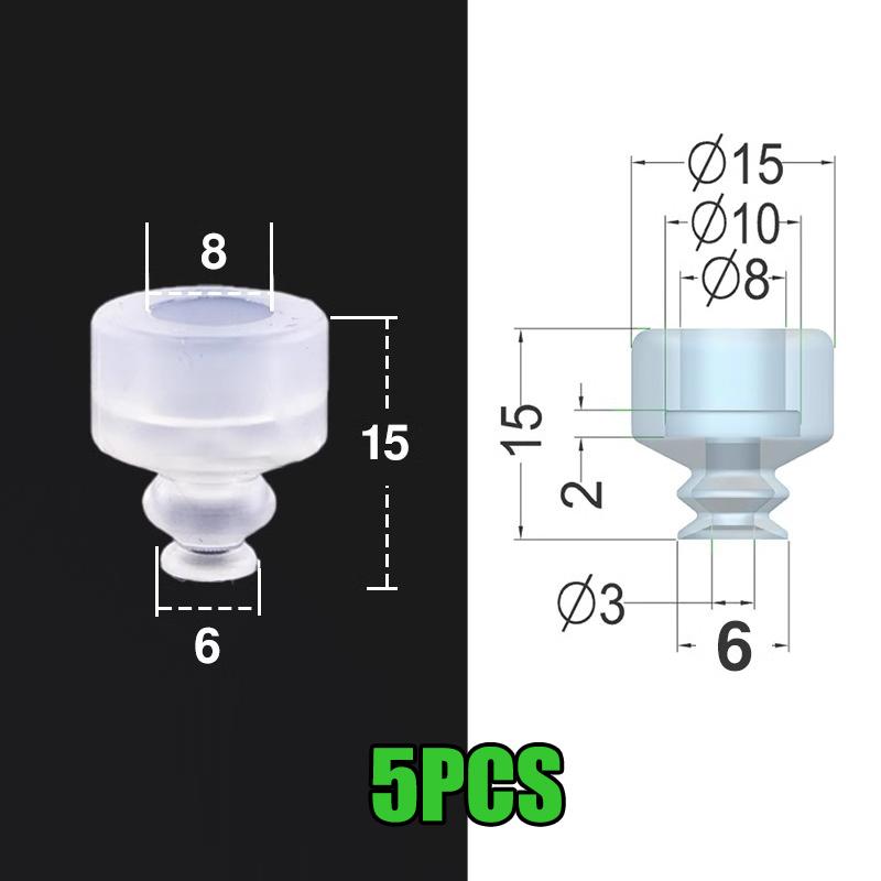 5Pcs Dp Large Vacuum Silicone Suction Cup Single Layer Robot Industrial Pneumatic Accessories Strong Suction Nozzle