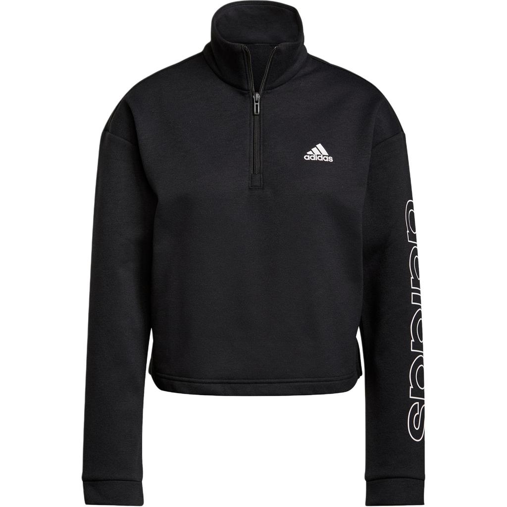 Adidas Essentials Primegreen Comfort Fleece Loose Long Sleeve Sweatshirt Women tops Black H09267