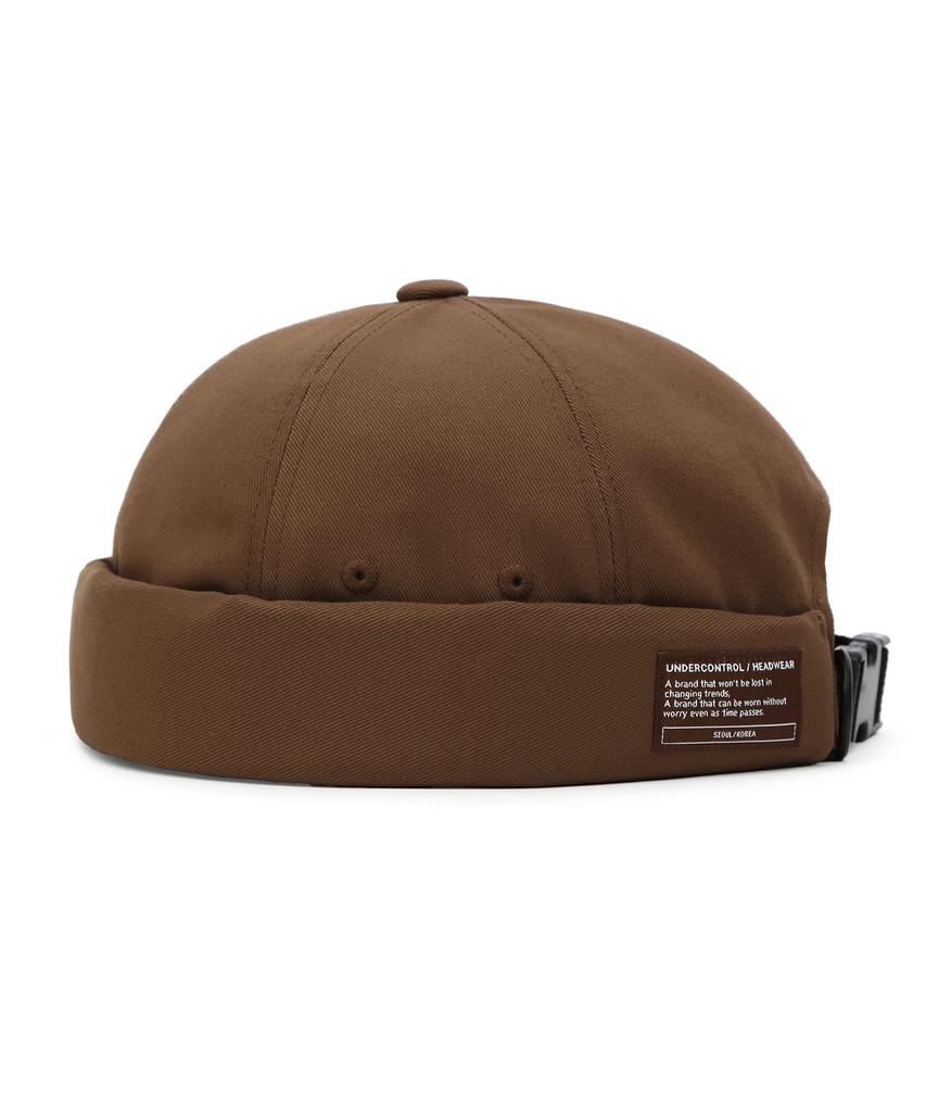 Eondeokeonteulol Cotton Brimless Cap Mold Cap / Twill Cotton / D Brown