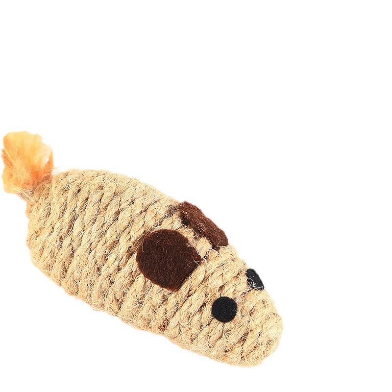 Inside The Cat Toy Mouse, There Is A Rustling Sound of A Hemp Rope, A Chicken Feather Mouse, and A Cat Toy Mouse
