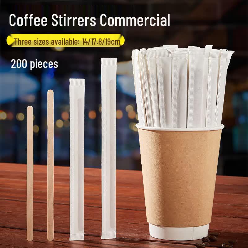 FATTBAO Wooden Coffee Stirrers