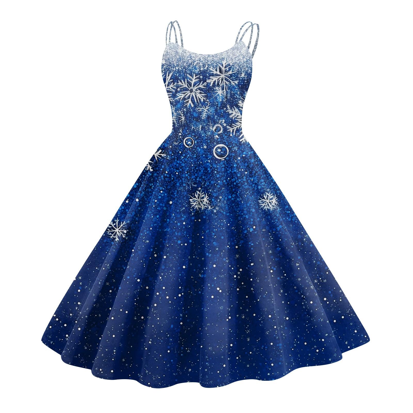 

Женские модные сексуальные без бретелек готические коктейльные рождественские графические принтованные винтажные длинные платья S