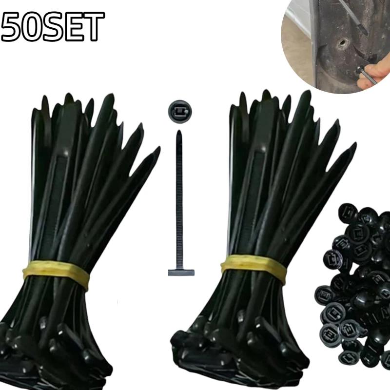 Univerzální nylonové příchytky na kabely do auta Pevné samouzamykací stahovací pásky Držák s připínacími tlačítky Autopříslušenství UV odolné pásky