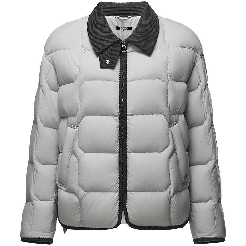 Tanboer Women s Lightweight Lapel Down Jacket S