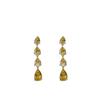 Gra High Jewelry Necklace Set Sexy Y-Shaped Yellow And White Diamond Mixed Chain Light Luxury Color Treasure Stud Earrings Pendant Women