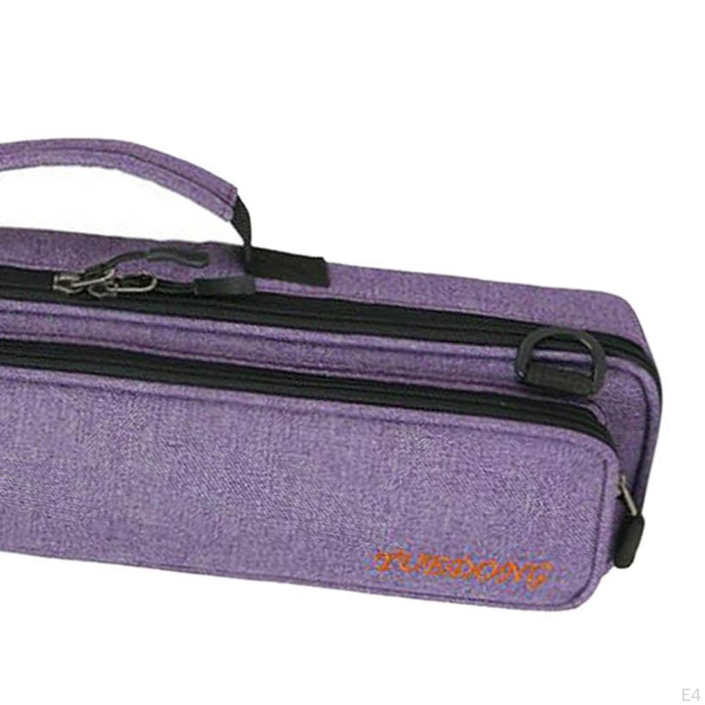 Flute Case Soft Bag with Carrying Handle Shoulder Strap Instrument