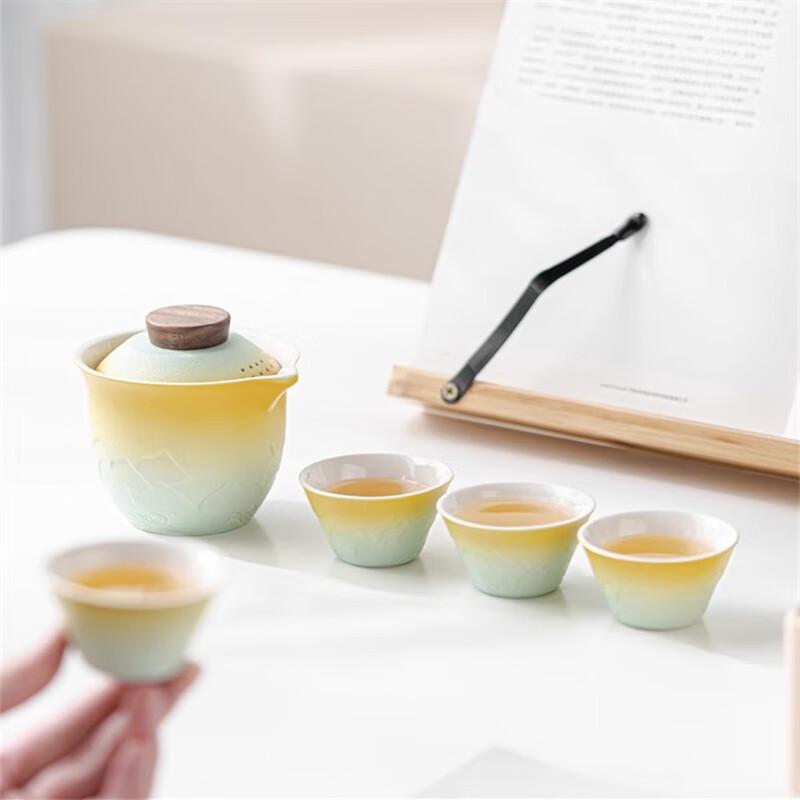 Portable Ceramic Travel Tea Set