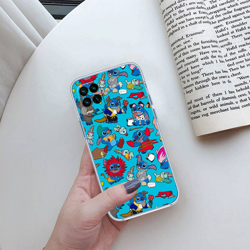 JO37 Lilo Stitch Pouzdro na telefon pro Motorola G34 G32 G31 G14 G84 G62 E32 G24 G72 G71 G73 G85 G200 G60S G60 G52 G51 G50 G42 G41 G32 G30