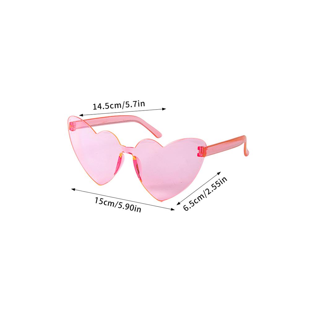 8 Pairs Heart Shaped Sunglasses Candy Color Glasses for Wedding Team Bride Gifts Bachelorette Party Bridal Shower Decor Supplies