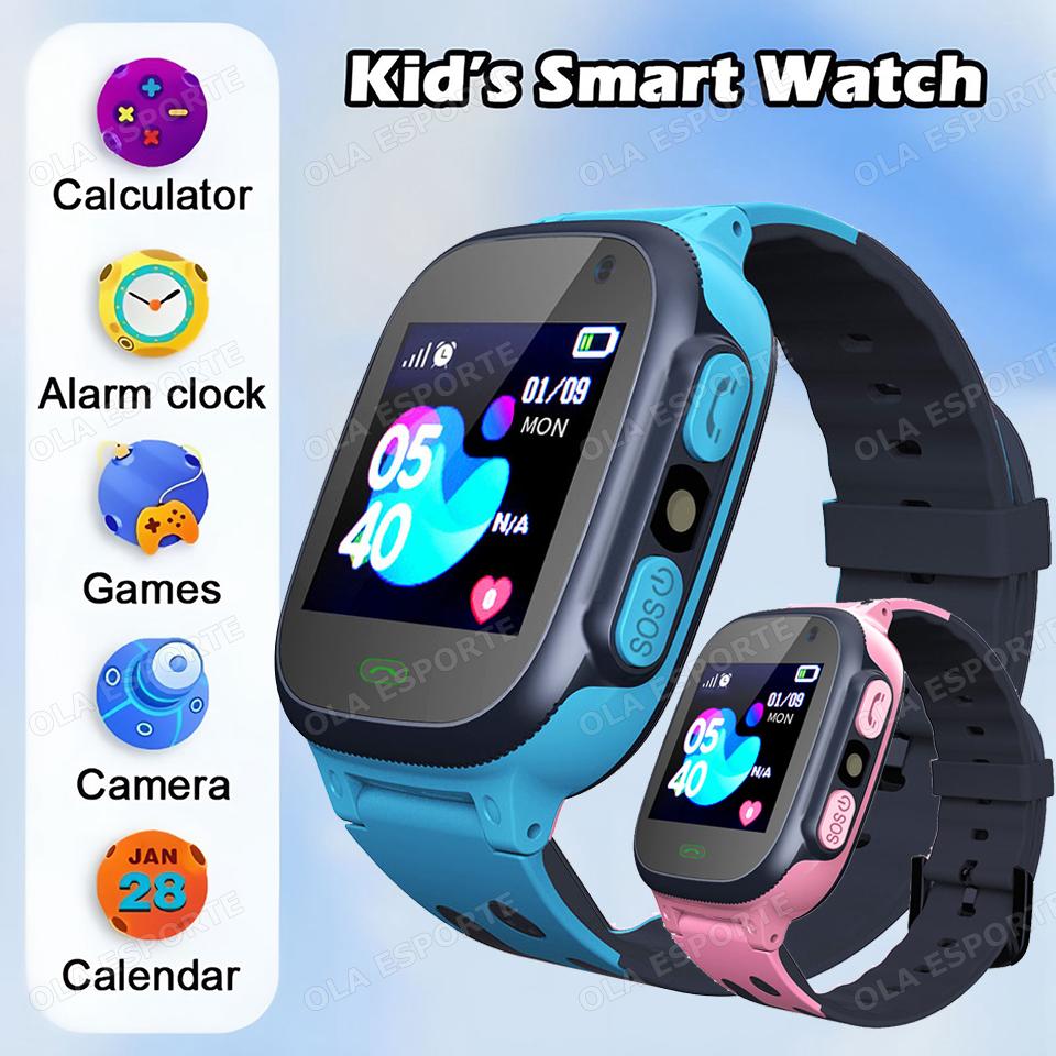New Kid Smart Watch for Children Real Time Positioning 2G Sim Card SOS Phone Call Waterproof Video Call Safety Footprint Tracker