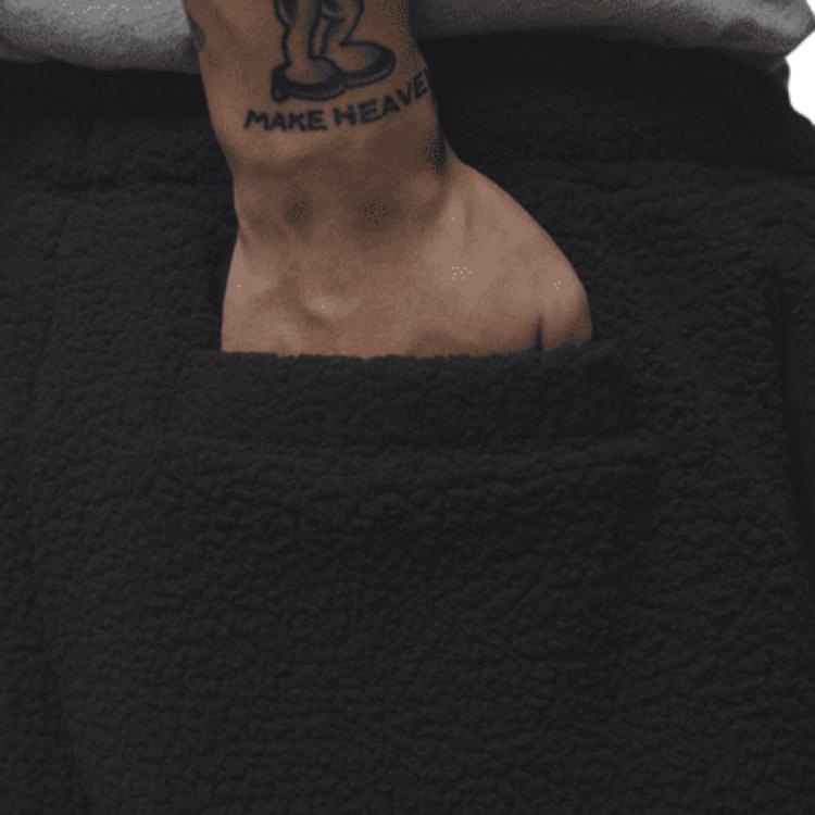 Nike Flight Solid Color Comfortable Loose Fit Mid Waist Casual Pants Men bottoms Black FV7451-010