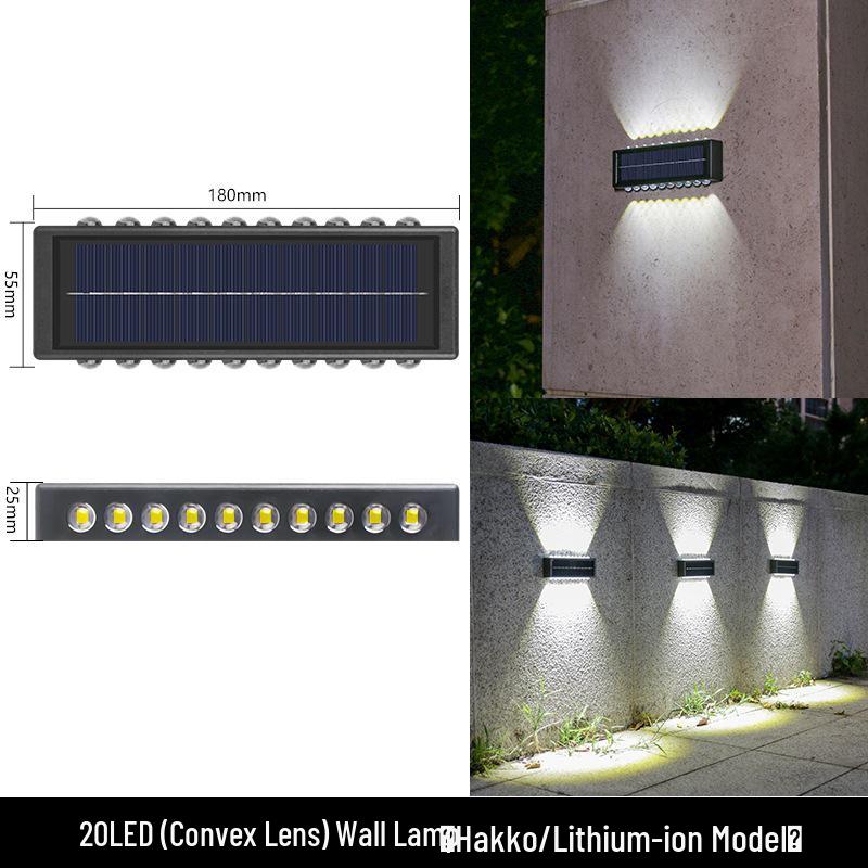 Waterproof Solar Outdoor Wall Light for Garden, Courtyard & Balcony Decoration