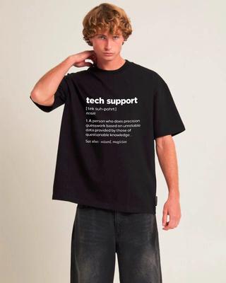 Tech Support Funny Definition T-Shirt, Geek IT Nerd Programmer Gift Unisex Tee