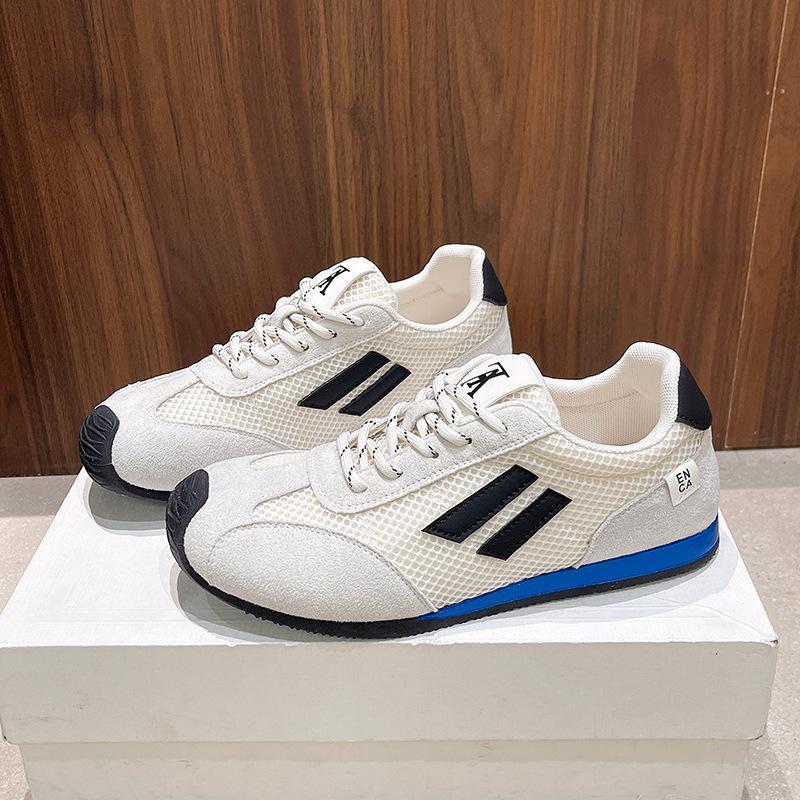 Breathable design sense within the new heightening German training shoes niche mesh color matching women's autumn outdoor hiking leisure Forrest Gump