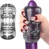 Manual Male Masturbators Penis Sleeve Blowjob Portable Sex Toys for Men Vagina Textured Pocket Pussies Penis Stimulation