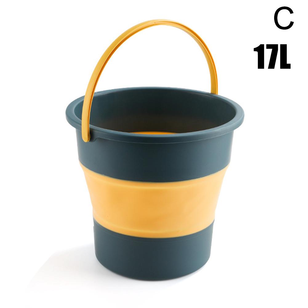 

Силиконовое ведро для продвижения рыбалки, складное ведро, квадратное ведро для рыбалки, автомобильное ведро для кемпинга, на открытом воздухе, W3T0 16.8L синий