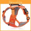 Outdoor Dog Harness With Reflective Material And Adjustable Nylon Strap For Active Pets