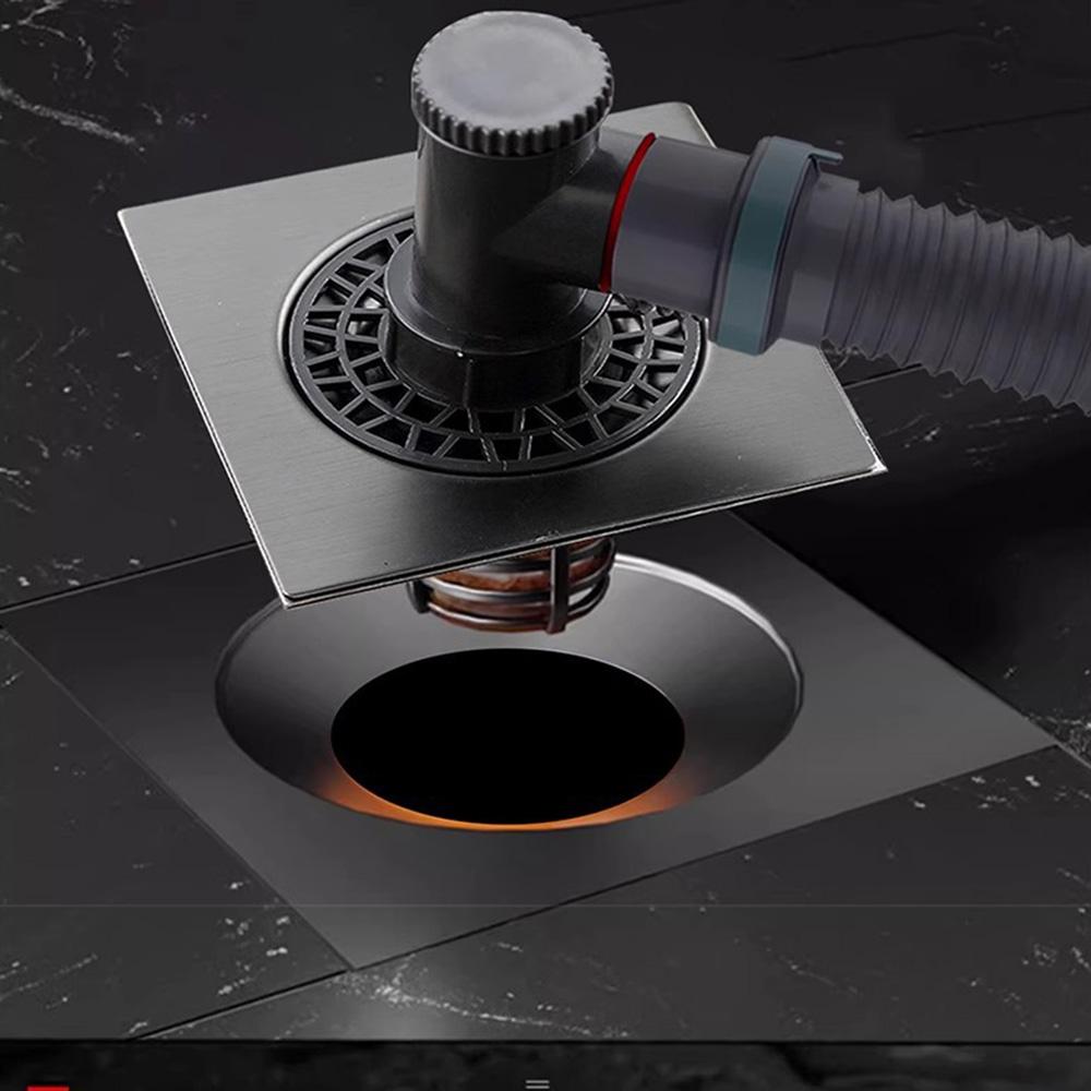 Double Purpose Washing Machine Floor Drain Anti Overflow Stainless Steel Joint Cover  Balcony