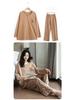 Women's Plus Size Pure Cotton Embroidered Long Sleeve Pajama Set for Home and Outdoor Wear