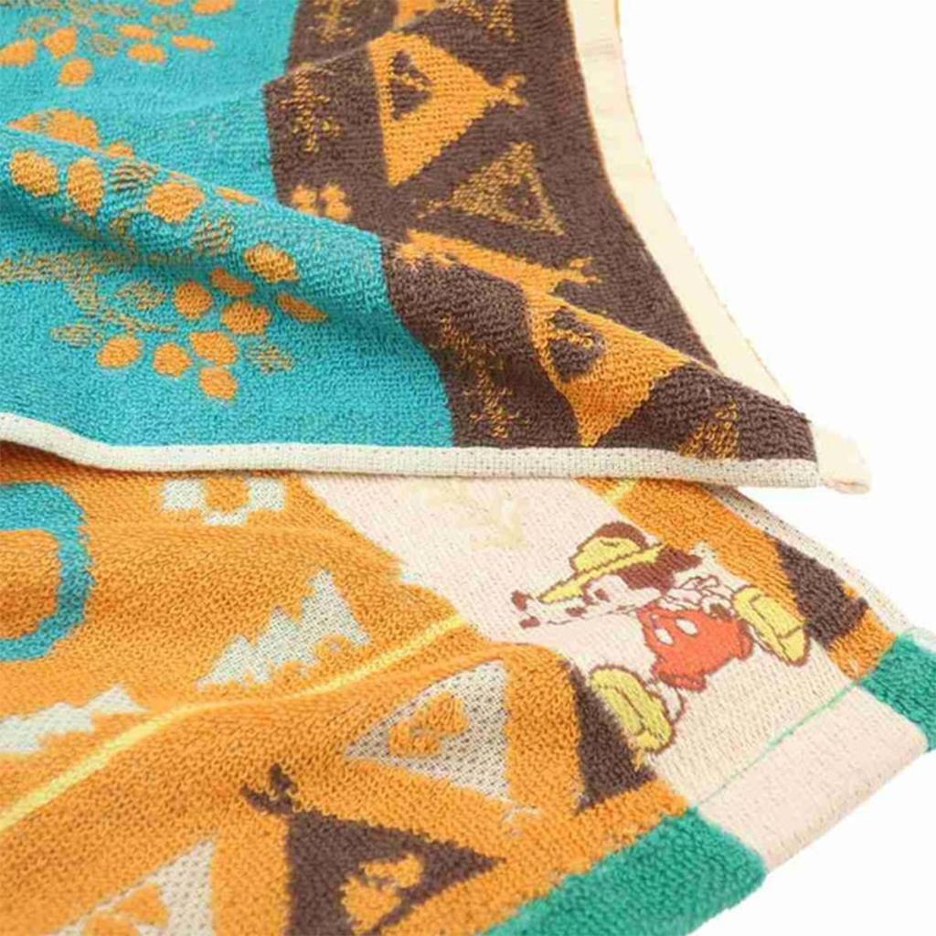 Marushin Face Disney Mickey Mouse Character Odor 2006034900 Towel, Walkseek, 100% Cotton, Design, Outdoor, Antibacterial, Resistant,