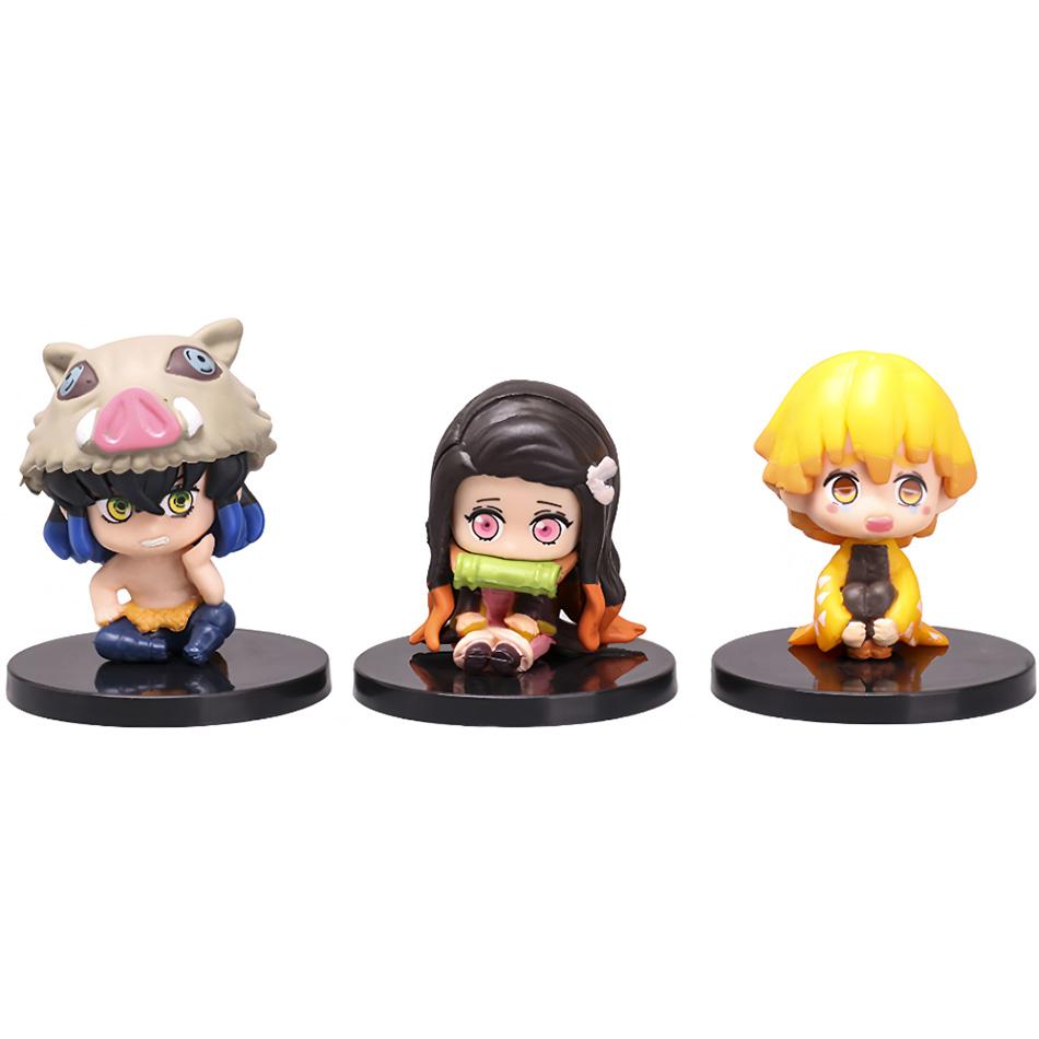 Anime Theater Edition Demon Slayer Kimetsu No Yaiba Figure Kamado Tanjirou Action Figure Agatsuma Zenitsu Nezuko Warrior PVC Toy