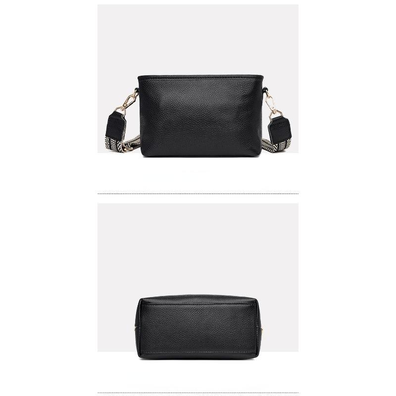Fashion Solid Color Cow Women Shoulder Crossbody Bag Luxury Ladies Phone Bag And Purses Handbag Women's Bag