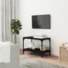 TV Stands & Entertainment Units Tv Cabinet Black 60X33x41 Cm Engineered Wood And Steel