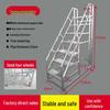 Widened Iron Ladder with Handrail for Household Use - 2 or 3 Steps