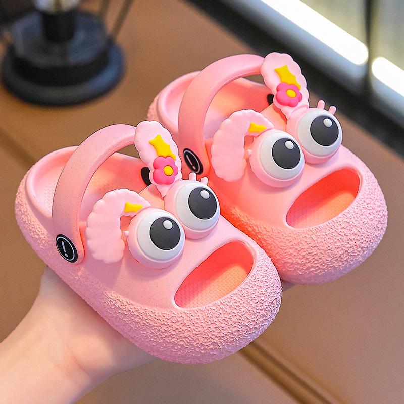 Dětské pantofle pro chlapce, protiskluzové pro kojence a malé děti, koupání pro miminka, cool pantofle pro dívky, perforované boty