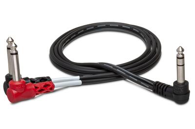 Hosa 1m Stereo-Klinke männlich auf Mono-Klinke männlich x 2 Einschleifkabel STP-201RR L-Typ L-Typ