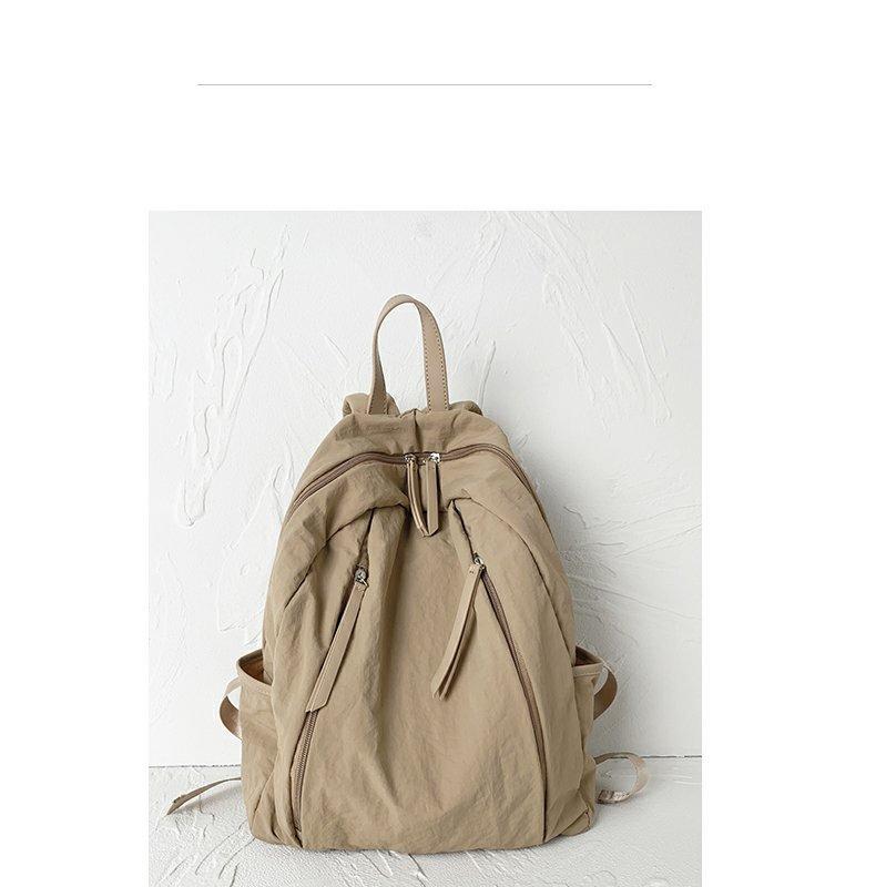 Video Game Soda Lightweight Nylon Backpack, Female Student Backpack, Artistic Japanese Korean Version Backpack, Casual Niche Ins хаки