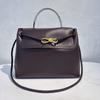 Cross-border explosion Andiamo leather handbag 2025 new old money style high-end women's cowhide tote bag