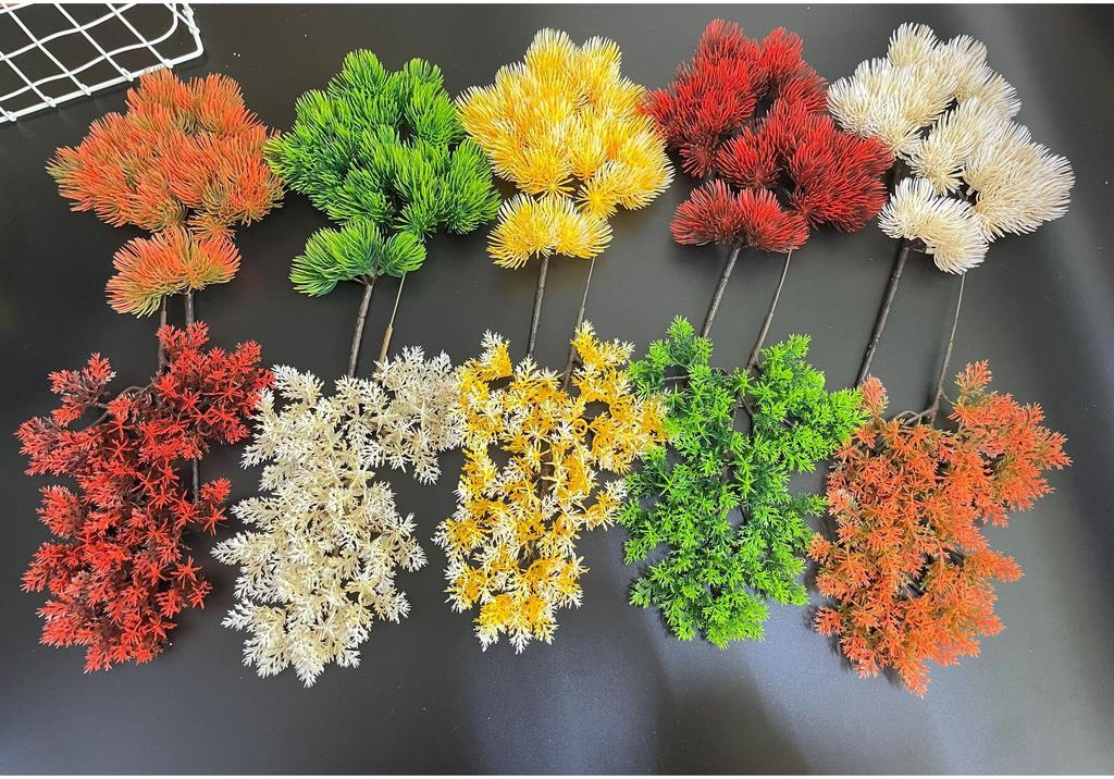 Artificial Green Pine & Cypress Branches for Autumn Décor
