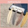 Feather Metal Inspired Bookmark Artistic Detailing Crafting Appreciation Student