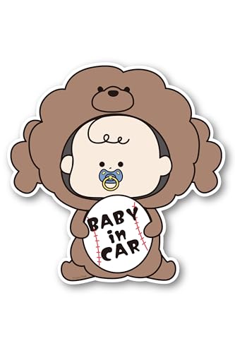 

[Puppy POP] Магнитная наклейка на автомобиль РЕБЕНОК В МАШИНЕ Ребенок на борту Ребенок в машине Ребенок на борту Автоаксессуары [Собака Тип A]