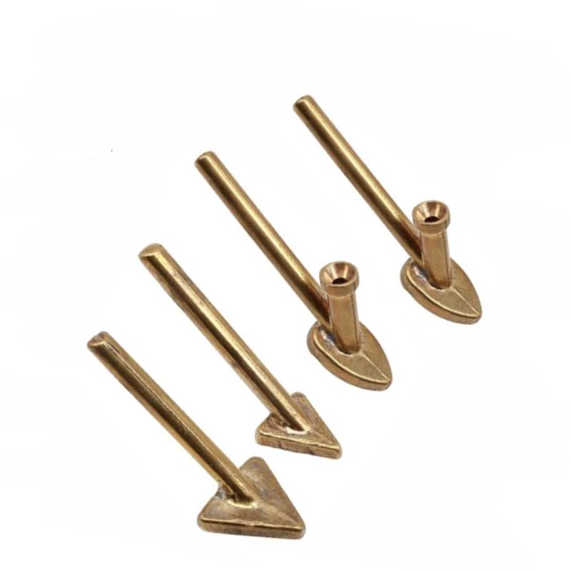 Triangle Soldering Iron Tips Car Bumper Repair Welding Head Flat Iron Tip For Leather Plastic Dent Removal Auto Repair Hand Tool