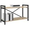 Bookshelf Sonoma Oak 80 x 30 x 50 cm Engineered Wood