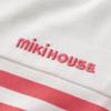 Short Made In Going To Coral Pink [MIKI HOUSE] T-shirt, Sleeve, Border, Logo, Simple, Japan, Boys, Girls, Babies, Kids, Children's Clothing,