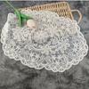 Flower Embroidery Lace Table Mat Embroidered Vase Table Lamp Pad Lace Table Cloth  Beside Table