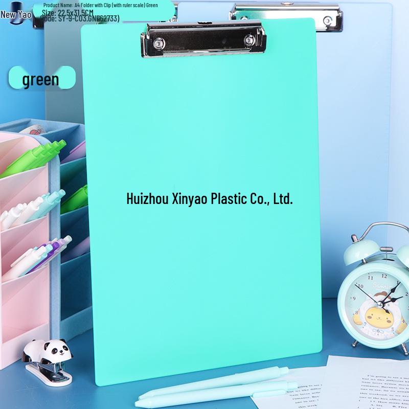 Large Capacity A4 File Box with Pen Slot & Clipboard for A5 Paper Storage