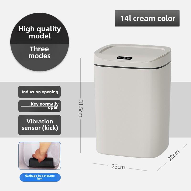 Smart Trash Can, Silent Closure - Anti Odor, Multiple Capacity Options - Requires AA Battery Power (excluding Battery),
