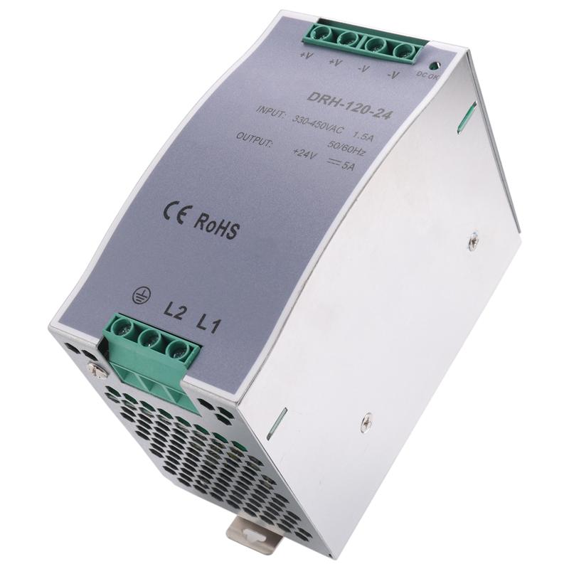 AD23-DRH-120-24 Switching Power Supply 380AC 120W Single Output 24V Industrial Din Rail Power Supply Switch