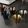 Tasse d'Extraction Espresso 100ml Acier Inoxydable avec Échelle Épaisse Exquise Once Tasse à Café Accessoires Cuisine Maison Café
