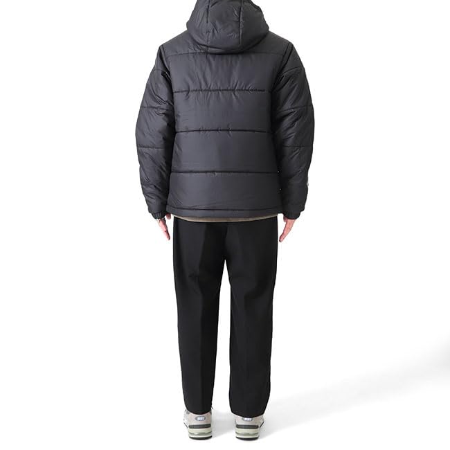 adidas Originals Adicolor Trefoil Logo Reversible Hooded Down Jacket HZ0690, Black, Padded, Men's [L-Black-Green (HZ0690)]