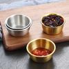 Korean Stainless Steel Small Sauce Cup Seasoning Spice Dishes Ketchup Hot Pot Dipping Bowl Saucer Tableware Kitchen Supplies