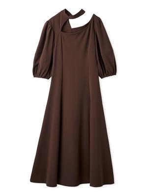 Asymmetrical Cutting Dress RWCO264015 BRW F [Furfur] Women's