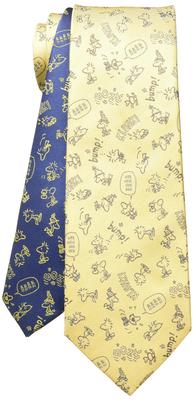 Cravate Snoopy Cacahuètes PND48173 Jaune SNOOPY Cravate de Marque Business Cadeau