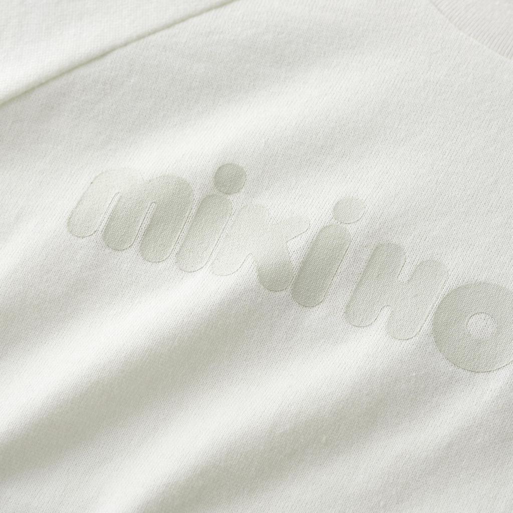 For Boys and for Babies and for Preschool and School White [Miki House] Web-exclusive Short-sleeved T-shirt, Plain, Logo, Girls, Kids, Use,