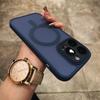 Luxury For Magsafe Wireless Charging Magnetic Case for iPhone 15 14 Plus 13 12 11 Pro Max Clear Matte Bumper Shockproof Cover